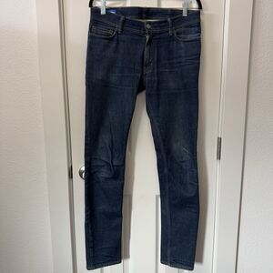 Acne Studios Bla Konst North Indigo Dark Blue Skinny Denim Jeans Size 31x32